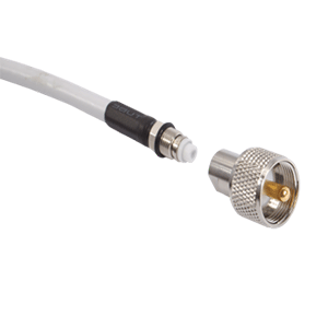 SHAKESPEARE PL-259-ER SCREW-ON PL-259 CONNECTOR F/CABLE W/EASY ROUTE FME MINI-END