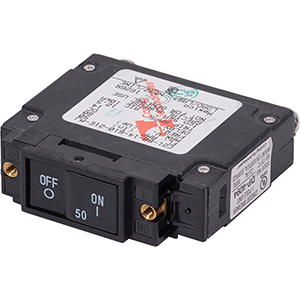 BLUE SEA 7445 UL-489 CIRCUIT BREAKER, 50A FLAT ROCKER