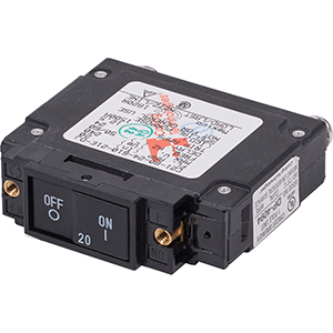BLUE SEA 7457 UL-489 CIRCUIT BREAKER, 20A FLAT ROCKER