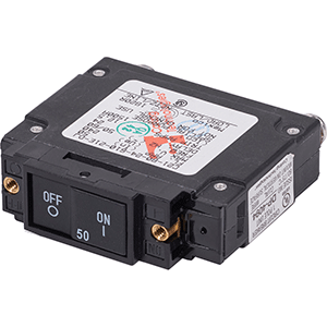 BLUE SEA 7459 UL-489 CIRCUIT BREAKER, 50A FLAT ROCKER