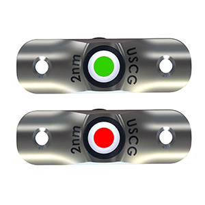 TACO RUB RAIL MOUNTED LED NAVIGATION LIGHT SET, 2-1/2"