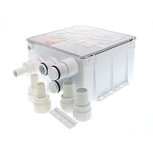 RULE SHOWER DRAIN BOX W/800 GPH PUMP, 24V