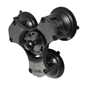 RAM MOUNT TWIST-LOCK TRIPLE SUCTION CUP BALL BASE