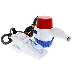 RULE 500 GPH STANDARD BILGE PUMP KIT W/FLOAT SWITCH, 12V
