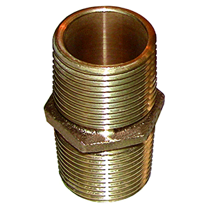 GROCO BRONZE PIPE NIPPLE, 3" NPT