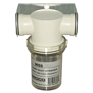 GROCO 3/4" FRESH WATER STRAINER W/PLASTIC BASKET