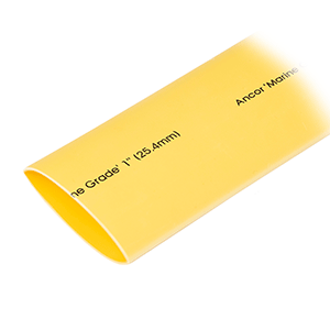 ANCOR HEAT SHRINK TUBING 1" X 48", YELLOW, 1 PIECES