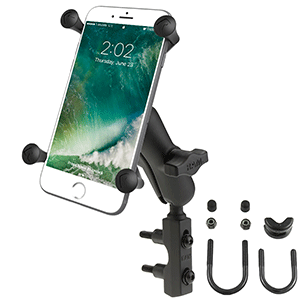 RAM MOUNT X-GRIP LARGE PHONE MOUNT W/BRAKE/CLUTCH RESERVOIR BASE