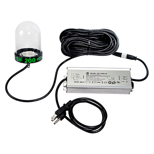 HYDRO GLOW LED UNDERWATER DOCK LIGHT, 200W, 50' CORD, BLUE