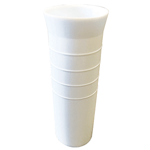 TIGRESS 8-1/2" RIBBED REPLACEMENT VINYL INSERT LINER, WHITE