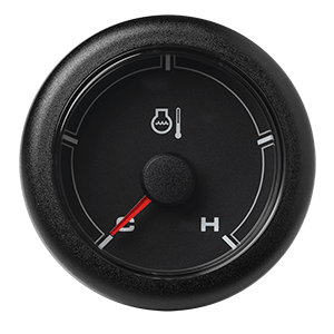 VERATRON 52MM (2-1/16") OCEANLINK COOLANT TEMPERATURE GAUGE (250-DEGF), BLACK DIAL & BEZEL
