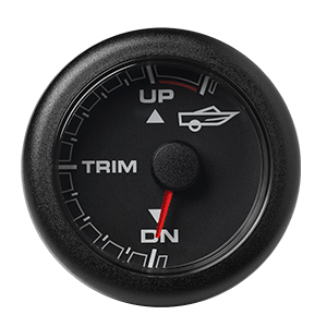 VERATRON 52MM (2-1/16") OCEANLINK ENGINE TRIM GAUGE, BLACK DIAL & BEZEL