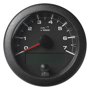 VERATRON 3-3/8" (85MM) OCEANLINK NMEA 2000 TACHOMETER, 7000 RPM, BLACK DIAL & BEZEL