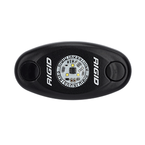 RIGID INDUSTRIES A-SERIES BLACK HIGH POWER LED LIGHT SINGLE, AMBER