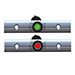 TACO RUB RAIL MOUNTED LED NAVIGATION LIGHT SET, 4