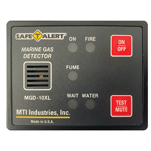 SAFE-T-ALERT GAS VAPOR ALARM FUME, FIRE, BILGE WATER, BLACK SURFACE MOUNT