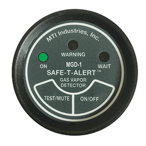 SAFE-T-ALERT GAS VAPOR ALARM UL 2" INSTRUMENT CASE, BLACK