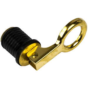 SEA DOG BRASS SNAP HANDLE DRAIN PLUG, 1"