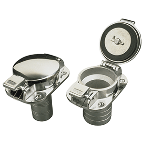 SEA DOG STAINLESS STEEL FLIP TOP DECK FILL, GAS, 2" HOSE