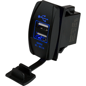 SEA DOG DUAL USB ROCKER SWITCH STYLE POWER SOCKET
