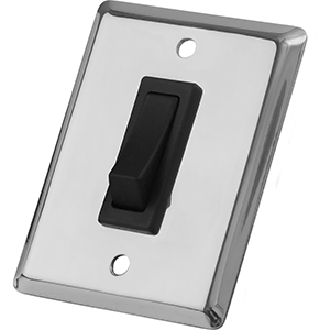 SEA DOG SINGLE GANG WALL SWITCH, STAINLESS STEEL
