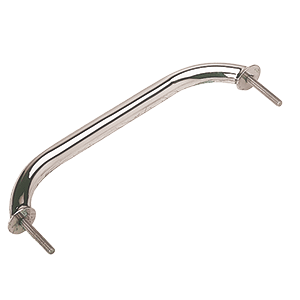 SEA DOG STAINLESS STEEL STUD MOUNT FLANGED HAND RAIL W/MOUNTING FLANGE, 12"