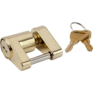 SEA DOG BRASS PLATED COUPLER LOCK, 2 PIECE