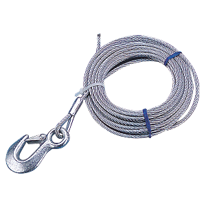 SEA DOG GALVANIZED WINCH CABLE, 3/16" X 20'