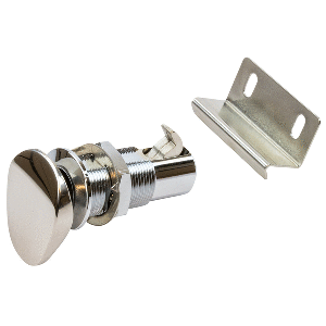 SEA DOG PUSH BUTTON CABINET LATCH, OVAL