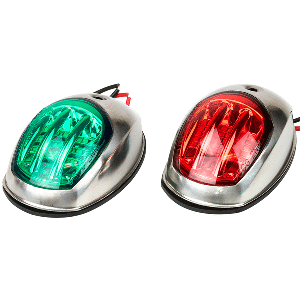SEA DOG STAINLESS STEEL LED NAVIGATION LIGHTS, PORT & STARBOARD
