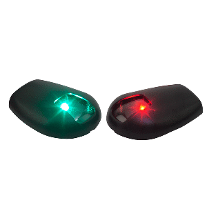 SEA DOG BLACK SIDE MOUNT LED NAVIGATION LIGHTS, 1 NM, PORT & STARBOARD