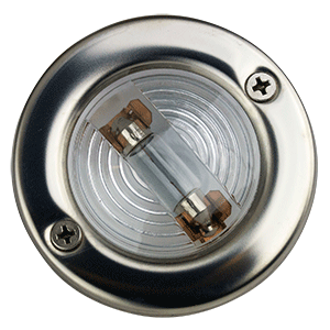 SEA DOG STAINLESS STEEL ROUND TRANSOM LIGHT