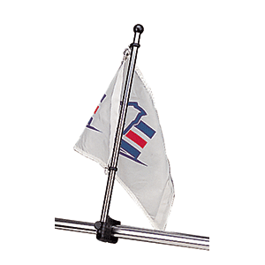 SEA DOG STAINLESS STEEL RAIL MOUNT FLAGPOLE, 17"
