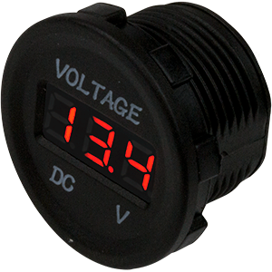 SEA DOG ROUND VOLTAGE METER, 6V-30V