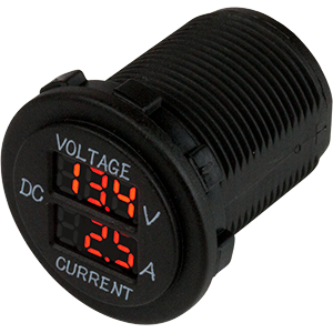 SEA DOG ROUND VOLTAGE & AMP METER, 6V-30V & 0 AMP, 10 AMP METER