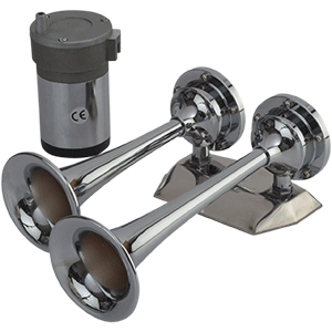 SEA DOG MAXBLAST AIR HORN, MINI DUAL TRUMPET