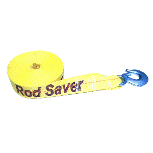 ROD SAVER HEAVY-DUTY WINCH STRAP REPLACEMENT, YELLOW, 2" X 30'