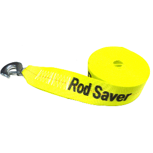 ROD SAVER HEAVY-DUTY WINCH STRAP REPLACEMENT, YELLOW, 3" X 30'