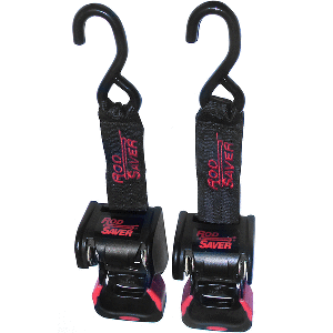 ROD SAVER RETRACTABLE TRANSOM TIE-DOWN, 40", PAIR