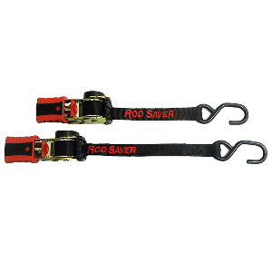 ROD SAVER MINI RETRACTABLE TIE DOWN, 50", PAIR