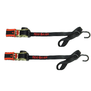 ROD SAVER MINI RETRACTABLE TIE DOWN W/SOFT HOOK, 50", PAIR