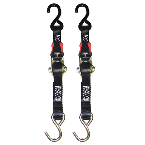 ROD SAVER RUBBER RATCHET TIE-DOWN, 1" X 4', PAIR
