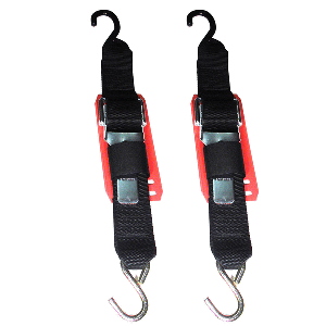 ROD SAVER PADDLE BUCKLE TRAILER TIE-DOWN W/VINYL PAD, 2" X 6', PAIR
