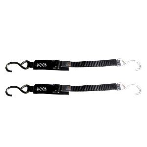 ROD SAVER STAINLESS STEEL QUICK RELEASE TRANSOM TIE-DOWN, 1" X 6', PAIR