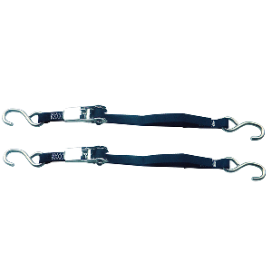ROD SAVER STAINLESS STEEL RATCHET TIE-DOWN, 1" X 3', PAIR