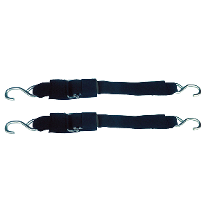 ROD SAVER STAINLESS STEEL QUICK RELEASE TRANSOM TIE-DOWN, 2" X 3', PAIR