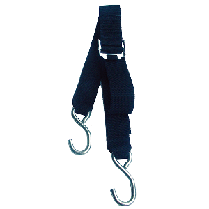 ROD SAVER STAINLESS STEEL ROLLER BUCKLE GUNWALE TIE-DOWN, 2" X 13'