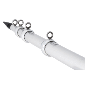 TIGRESS XD TELESCOPING ALUMINUM OUTRIGGER POLES, 18', 1-1/2" OD, SILVER