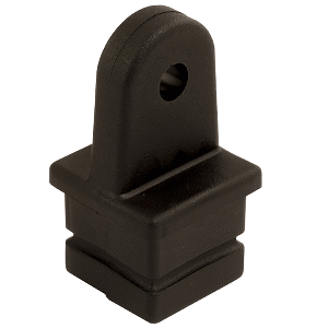 SEA DOG NYLON SQUARE TUBE TOP INSERT, BLACK, 1"