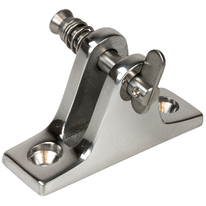 SEA DOG STAINLESS STEEL ANGLE BASE DECK HINGE, REMOVABLE PIN